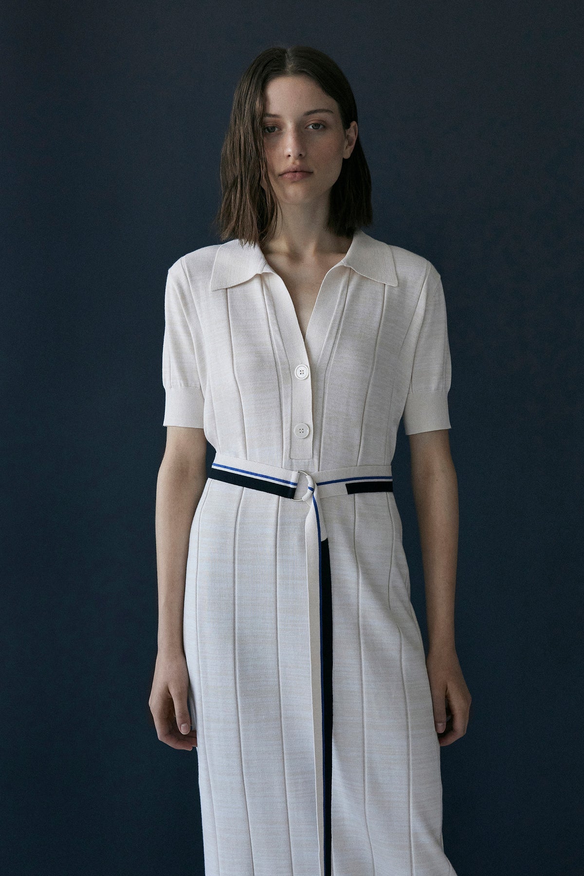 Intera Knitted Polo Dress by PALMA MARTÍN