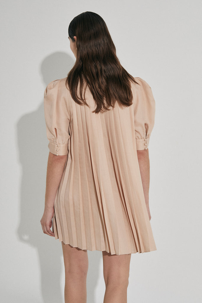Sweet Nothings Pleated dress in Lyocell | Cotton from Australian designer PALMA MARTÎN. A statement dress for that special occasion.