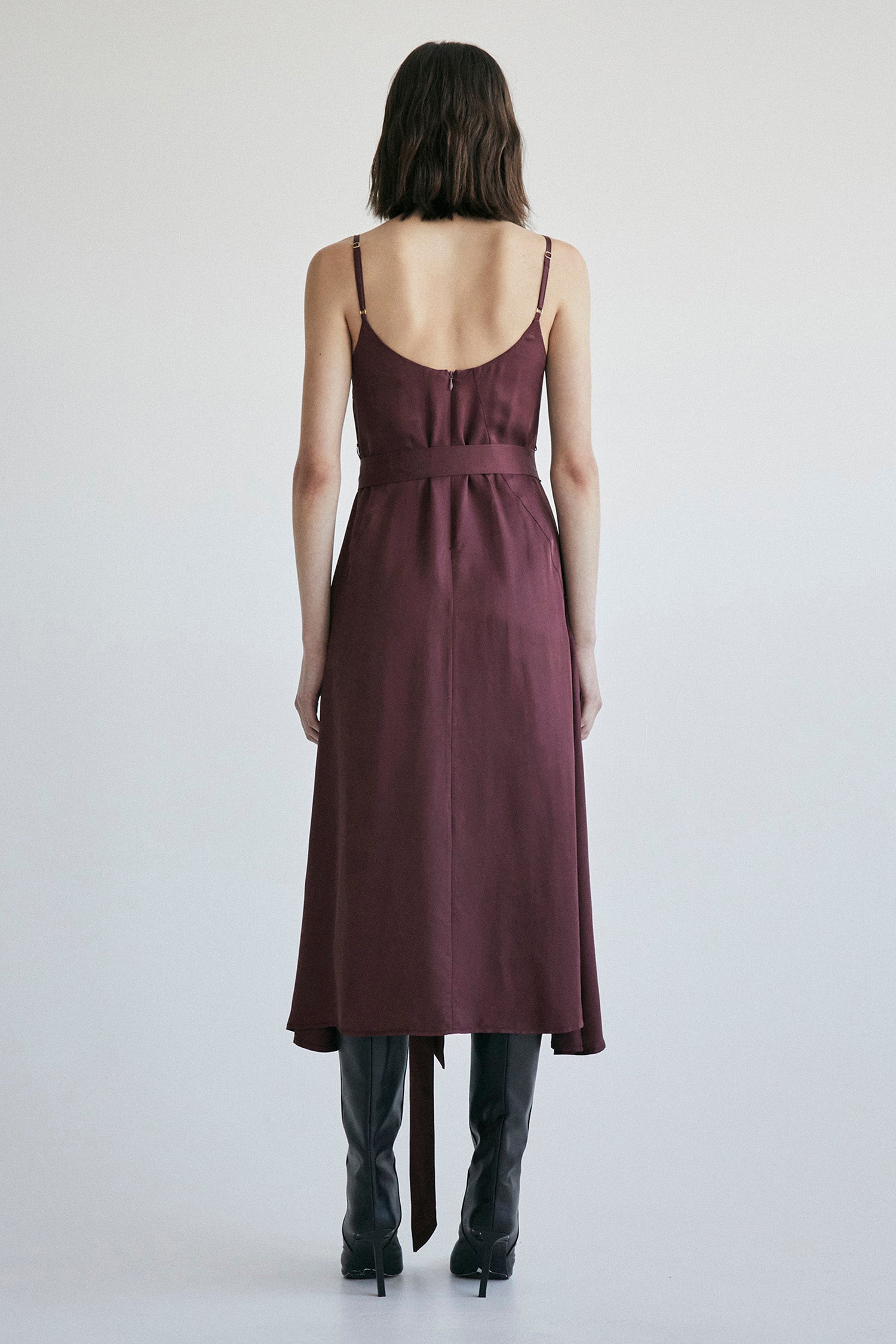 Basilica Silk Slip Dress by PALMA MARTN | Wine | PALMA MARTN Basilica Silk Slip Dress by PALMA MARTN | Wine | PALMA MARTN