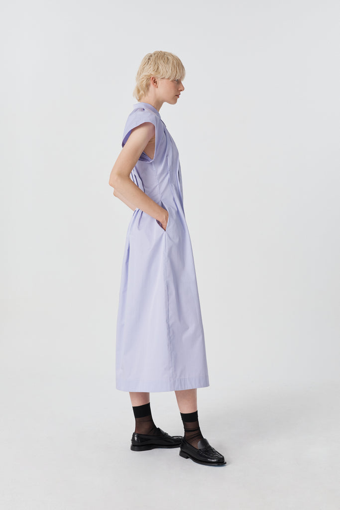 Unchartered Pleated Dress - Lilac