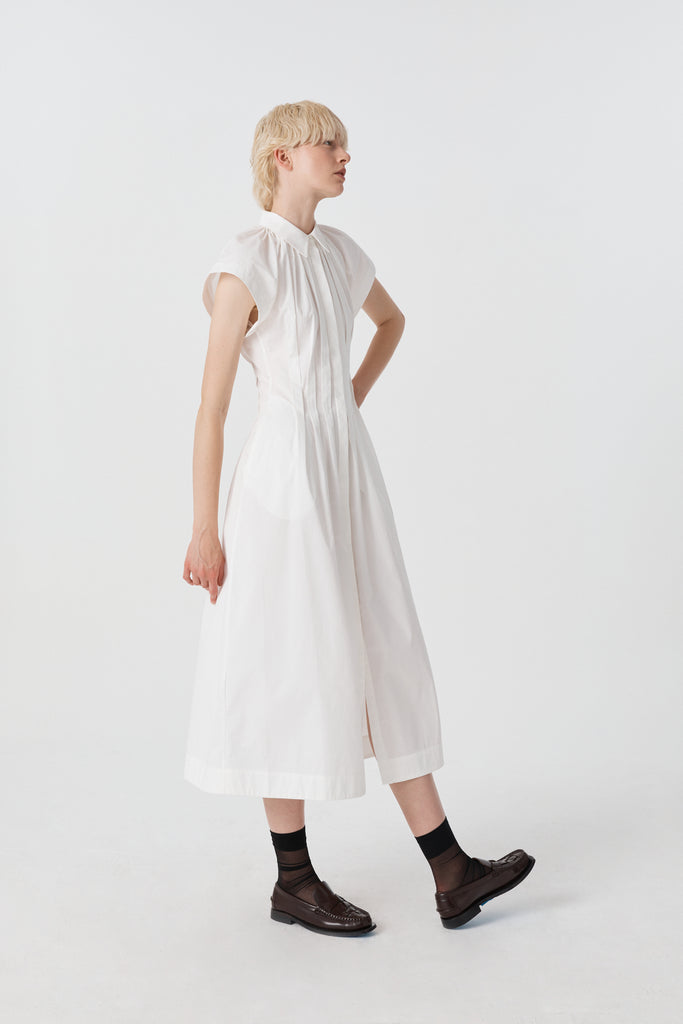 Unchartered long maxi shirt dress in Cotton by Australian Designer PALMA MARTÎN.  