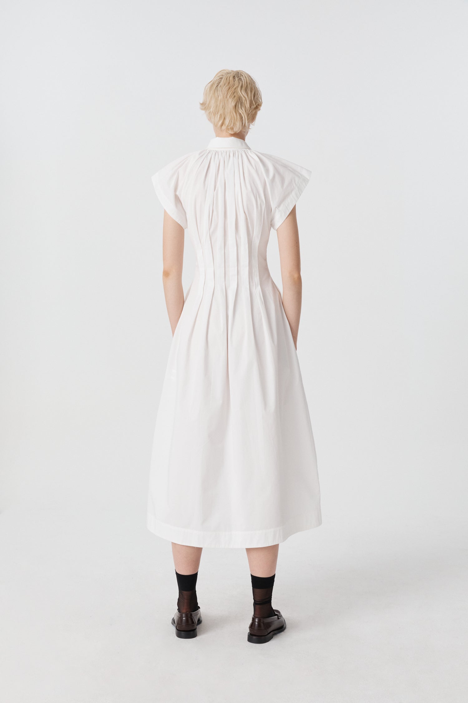 Unchartered long maxi shirt dress in Cotton by Australian Designer PALMA MARTÎN.  