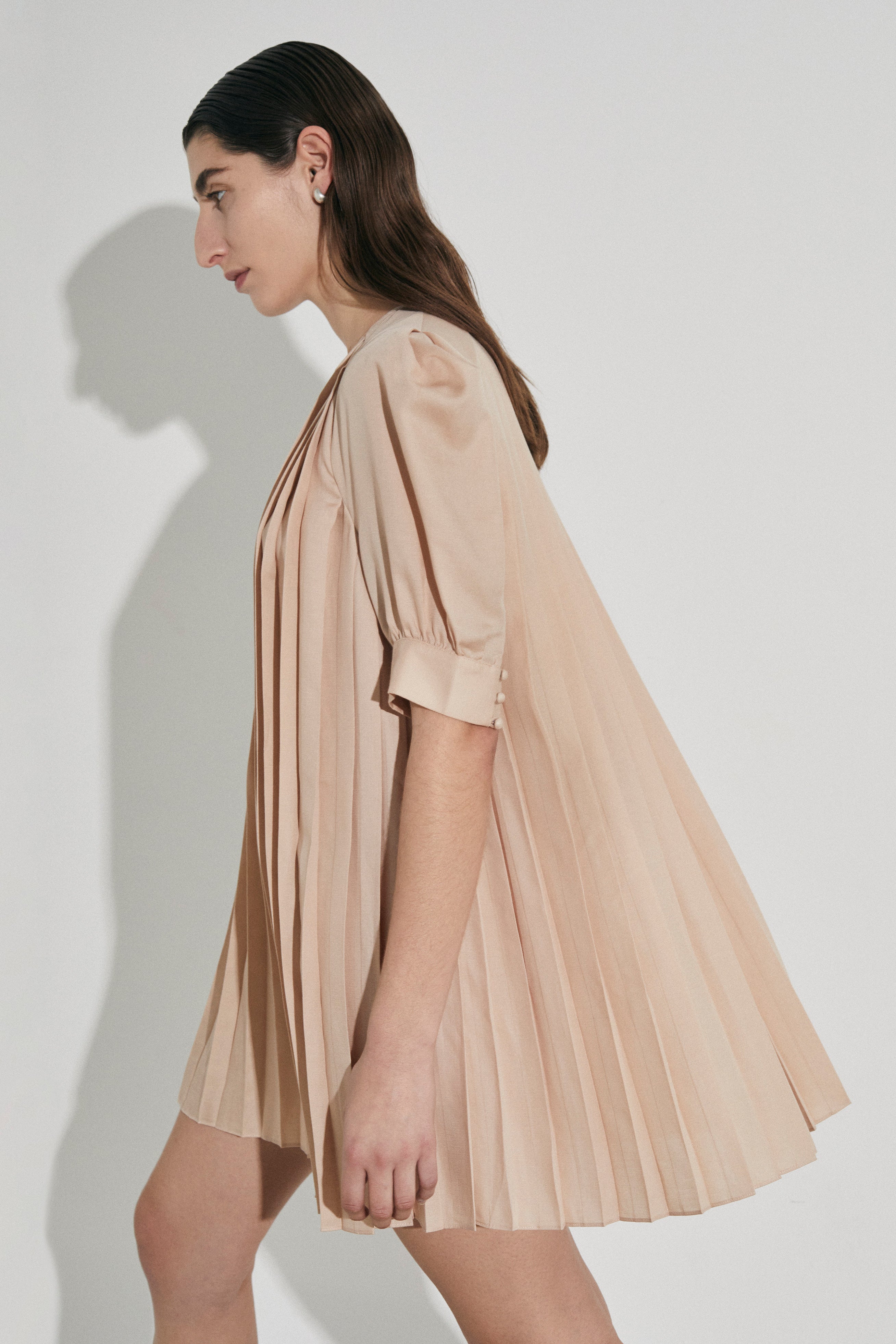 Sweet Nothings Pleated dress in Lyocell | Cotton from Australian designer PALMA MARTÎN. A statement dress for that special occasion.